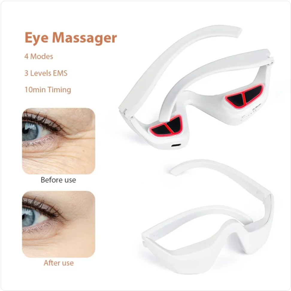 Masajeador de Ojos LED Pro – Reduce Ojeras y Bolsas en 10 Minutos