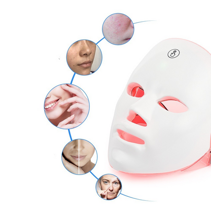 Máscara Facial LED de Terapia Lumínica – Cuidado Avanzado de la Piel en Casa